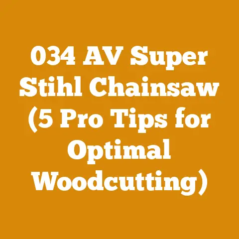 034 AV Super Stihl Chainsaw (5 Pro Tips for Optimal Woodcutting)