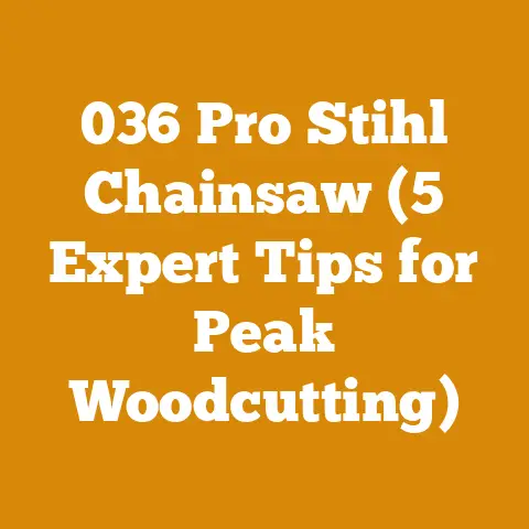 036 Pro Stihl Chainsaw (5 Expert Tips for Peak Woodcutting)