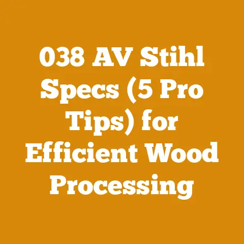 038 AV Stihl Specs (5 Pro Tips) for Efficient Wood Processing