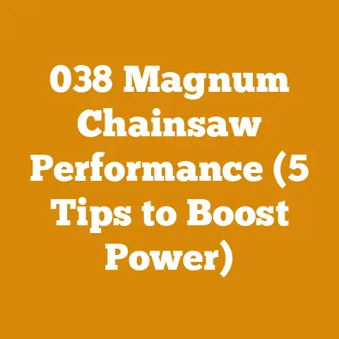 038 Magnum Chainsaw Performance (5 Tips to Boost Power)