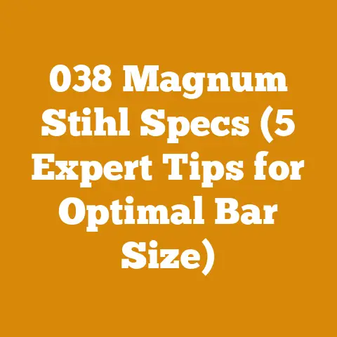 038 Magnum Stihl Specs (5 Expert Tips for Optimal Bar Size)