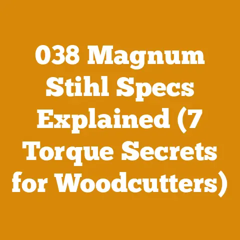 038 Magnum Stihl Specs Explained (7 Torque Secrets for Woodcutters)