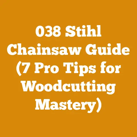 038 Stihl Chainsaw Guide (7 Pro Tips for Woodcutting Mastery)