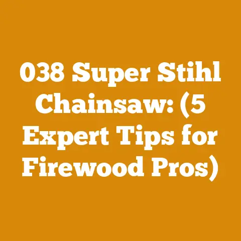 038 Super Stihl Chainsaw: (5 Expert Tips for Firewood Pros)