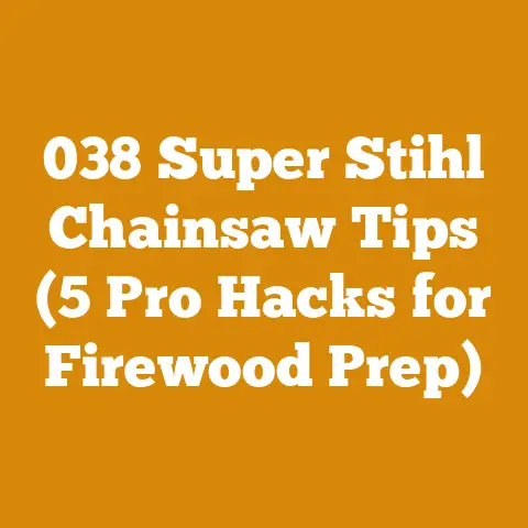 038 Super Stihl Chainsaw Tips (5 Pro Hacks for Firewood Prep)