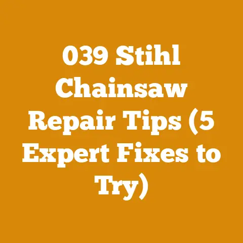039 Stihl Chainsaw Repair Tips (5 Expert Fixes to Try)