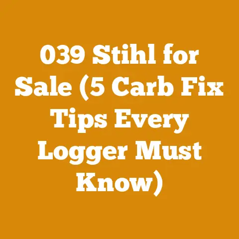 039 Stihl for Sale (5 Carb Fix Tips Every Logger Must Know)