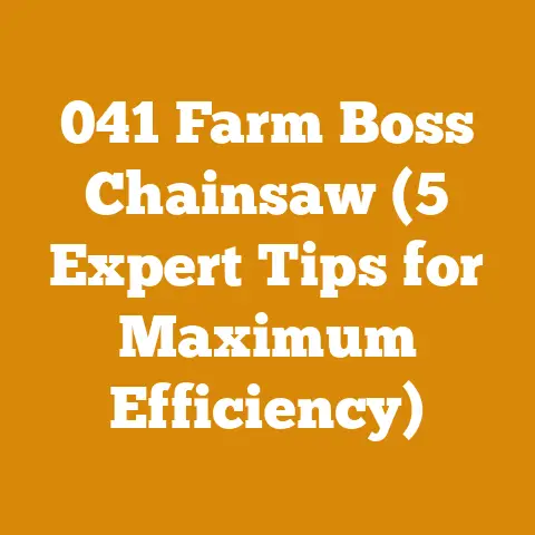 041 Farm Boss Chainsaw (5 Expert Tips for Maximum Efficiency)