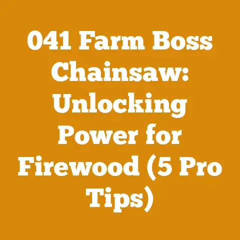 041 Farm Boss Chainsaw: Unlocking Power for Firewood (5 Pro Tips)