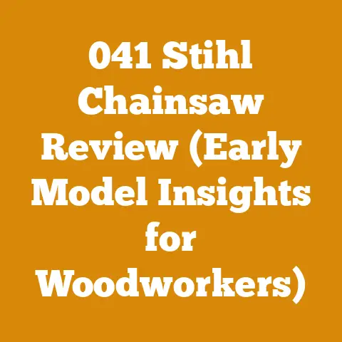 041 Stihl Chainsaw Review (Early Model Insights for Woodworkers)