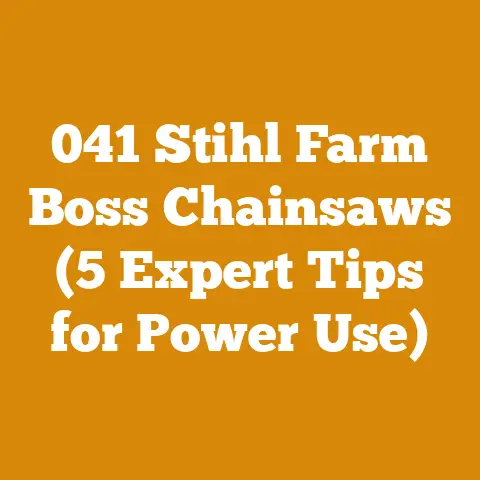041 Stihl Farm Boss Chainsaws (5 Expert Tips for Power Use)