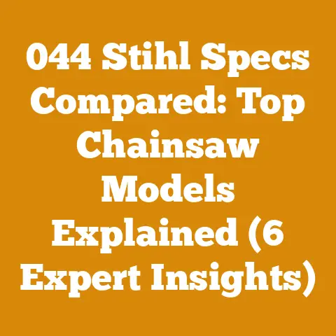 044 Stihl Specs Compared: Top Chainsaw Models Explained (6 Expert Insights)