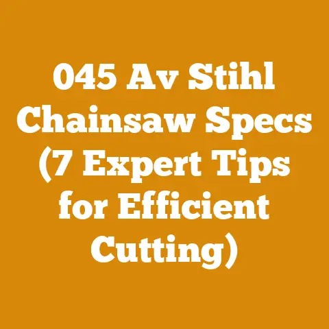 045 Av Stihl Chainsaw Specs (7 Expert Tips for Efficient Cutting)