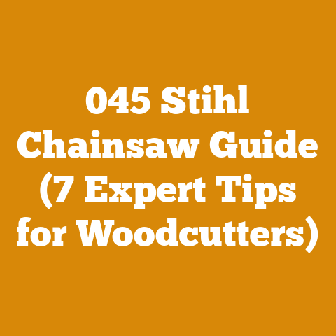 045 Stihl Chainsaw Guide (7 Expert Tips for Woodcutters)