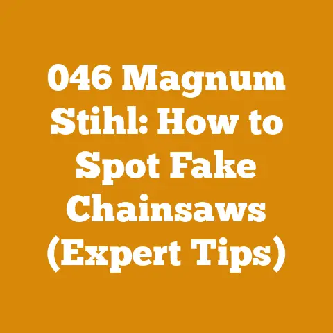 046 Magnum Stihl: How to Spot Fake Chainsaws (Expert Tips)