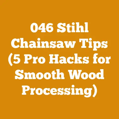 046 Stihl Chainsaw Tips (5 Pro Hacks for Smooth Wood Processing)