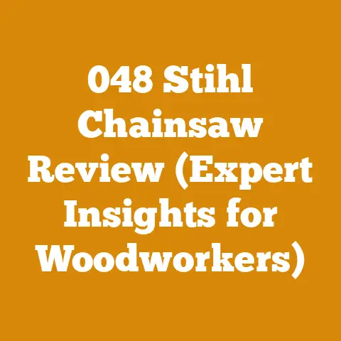 048 Stihl Chainsaw Review (Expert Insights for Woodworkers)