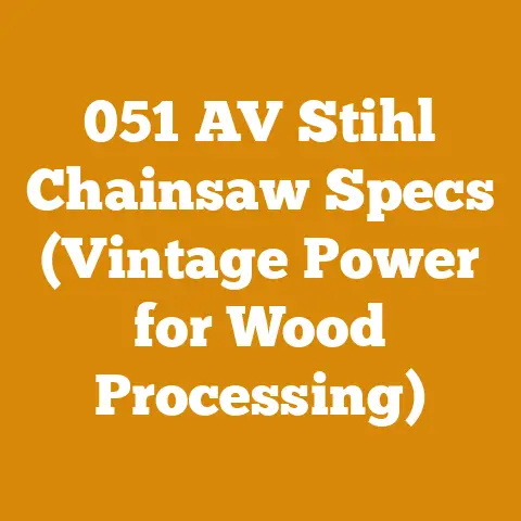 051 AV Stihl Chainsaw Specs (Vintage Power for Wood Processing)