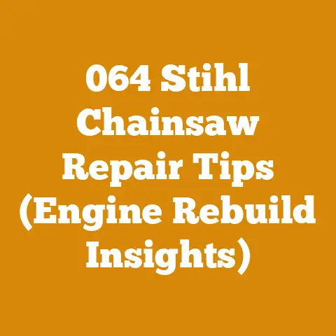 064 Stihl Chainsaw Repair Tips (Engine Rebuild Insights)