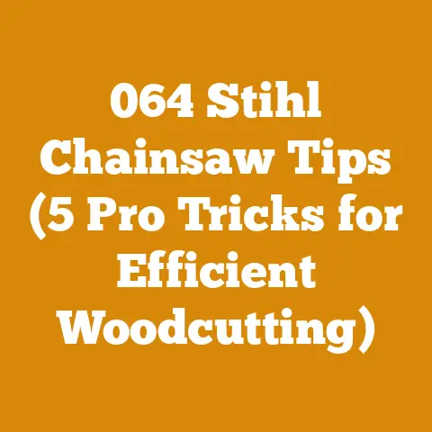 064 Stihl Chainsaw Tips (5 Pro Tricks for Efficient Woodcutting)