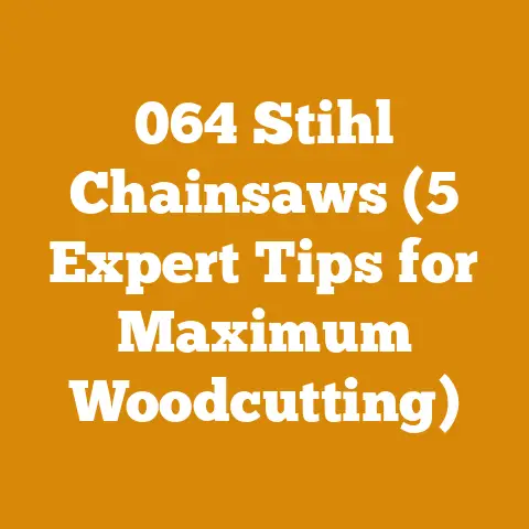 064 Stihl Chainsaws (5 Expert Tips for Maximum Woodcutting)
