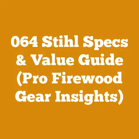 064 Stihl Specs & Value Guide (Pro Firewood Gear Insights)