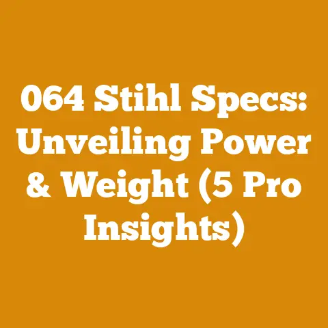 064 Stihl Specs: Unveiling Power & Weight (5 Pro Insights)