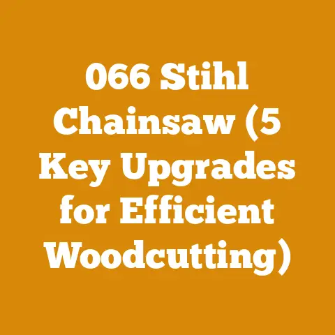 066 Stihl Chainsaw (5 Key Upgrades for Efficient Woodcutting)