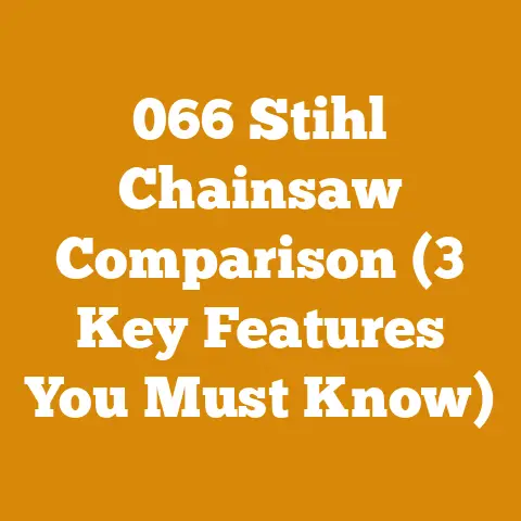 066 Stihl Chainsaw Comparison (3 Key Features You Must Know)