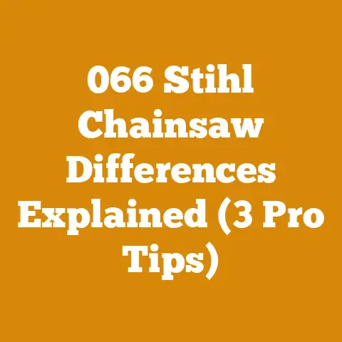 066 Stihl Chainsaw Differences Explained (3 Pro Tips)