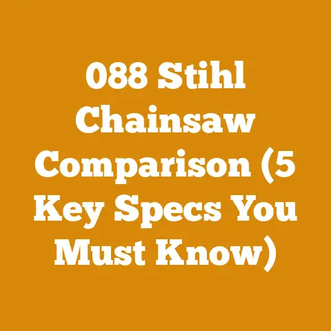 088 Stihl Chainsaw Comparison (5 Key Specs You Must Know)