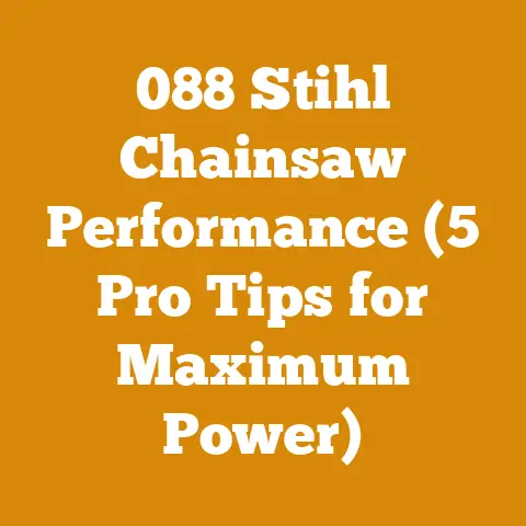 088 Stihl Chainsaw Performance (5 Pro Tips for Maximum Power)