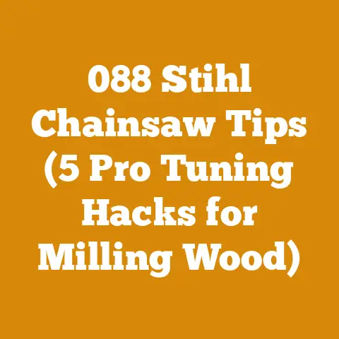 088 Stihl Chainsaw Tips (5 Pro Tuning Hacks for Milling Wood)