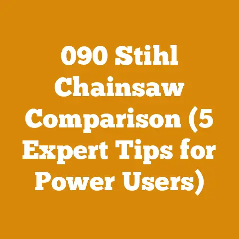 090 Stihl Chainsaw Comparison (5 Expert Tips for Power Users)