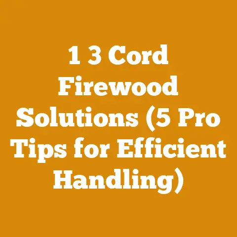 1 3 Cord Firewood Solutions (5 Pro Tips for Efficient Handling)
