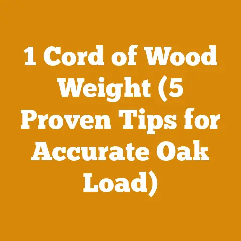 1 Cord of Wood Weight (5 Proven Tips for Accurate Oak Load)