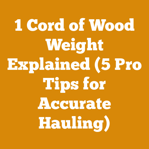1 Cord of Wood Weight Explained (5 Pro Tips for Accurate Hauling)