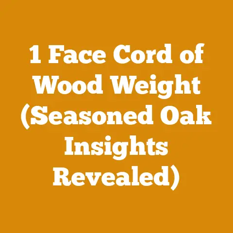 1 Face Cord of Wood Weight (Seasoned Oak Insights Revealed)