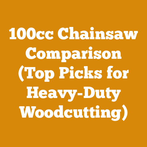 100cc Chainsaw Comparison (Top Picks for Heavy-Duty Woodcutting)