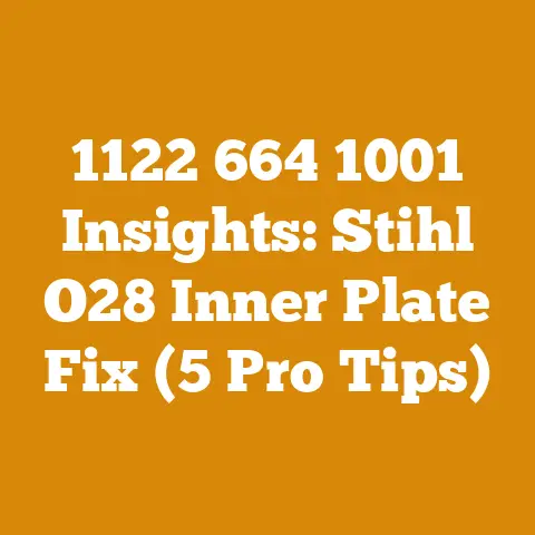 1122 664 1001 Insights: Stihl O28 Inner Plate Fix (5 Pro Tips)