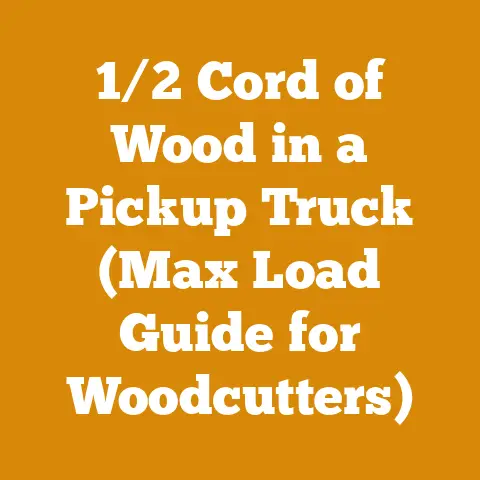 1/2 Cord of Wood in a Pickup Truck (Max Load Guide for Woodcutters)