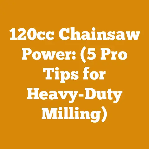 120cc Chainsaw Power: (5 Pro Tips for Heavy-Duty Milling)