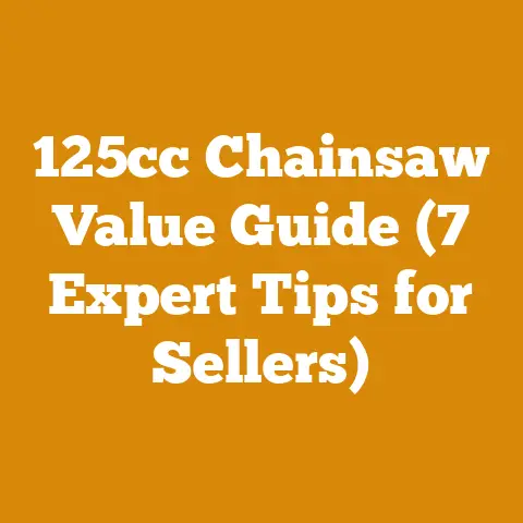 125cc Chainsaw Value Guide (7 Expert Tips for Sellers)