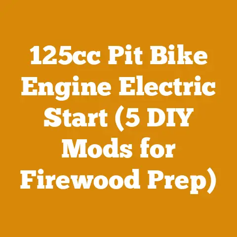 125cc Pit Bike Engine Electric Start (5 DIY Mods for Firewood Prep)