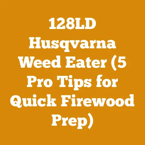 128LD Husqvarna Weed Eater (5 Pro Tips for Quick Firewood Prep)