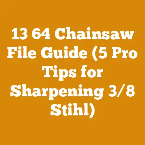 13 64 Chainsaw File Guide (5 Pro Tips for Sharpening 3/8 Stihl)