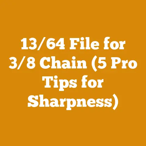 13/64 File for 3/8 Chain (5 Pro Tips for Sharpness)