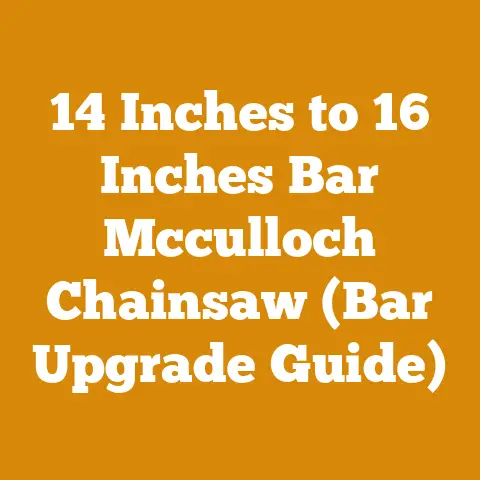 14 Inches to 16 Inches Bar Mcculloch Chainsaw (Bar Upgrade Guide)