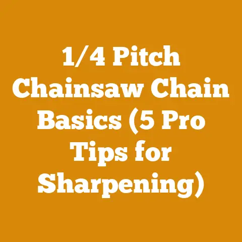 1/4 Pitch Chainsaw Chain Basics (5 Pro Tips for Sharpening)