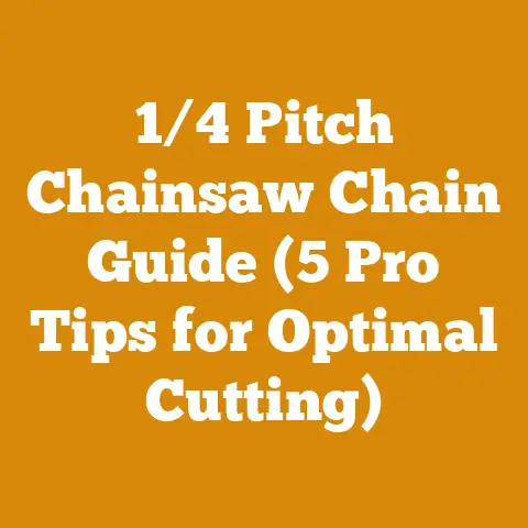 1/4 Pitch Chainsaw Chain Guide (5 Pro Tips for Optimal Cutting)
